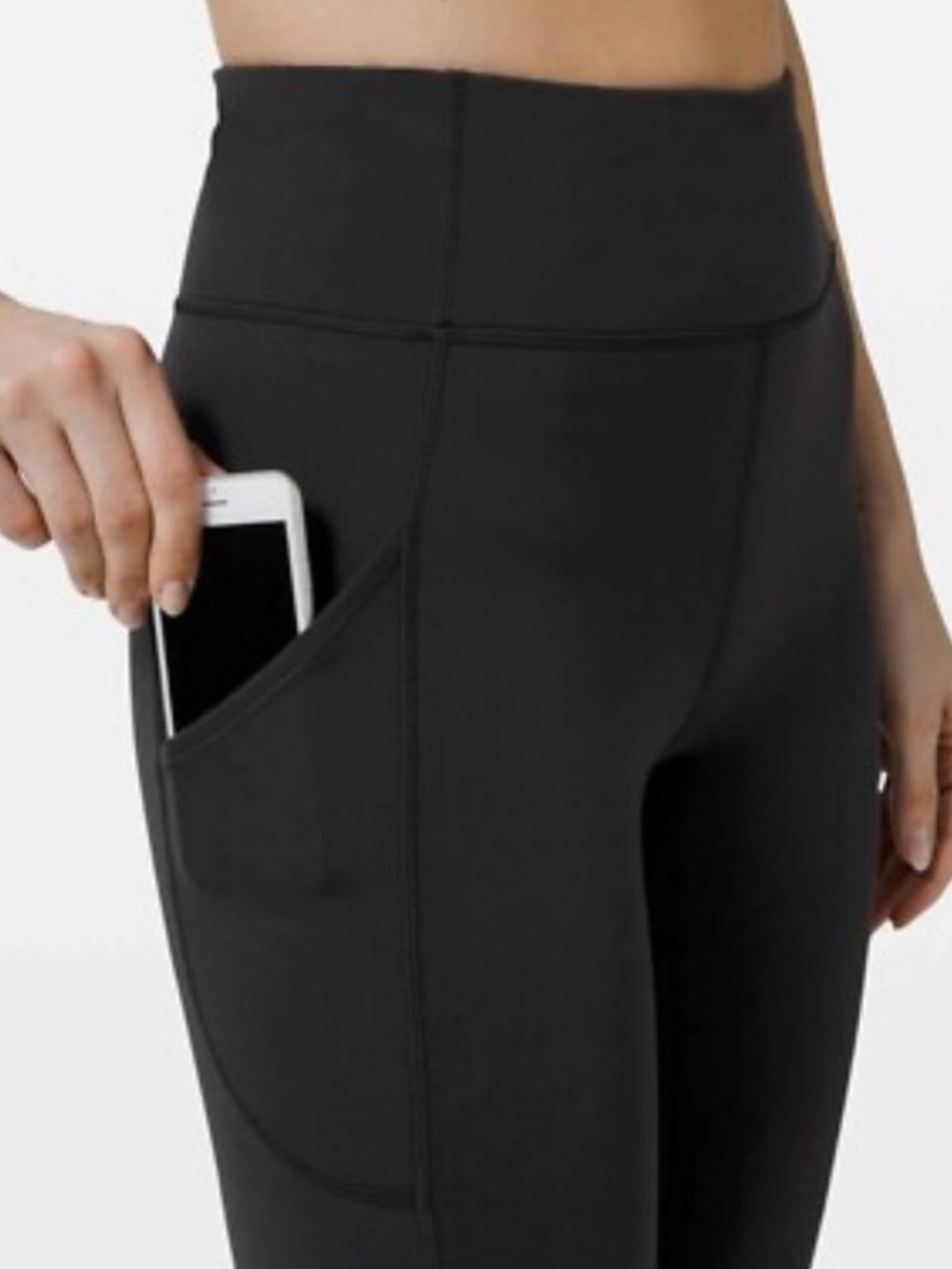 lululemon athletica Black High-Rise Athletic Shorts with Side Pocket